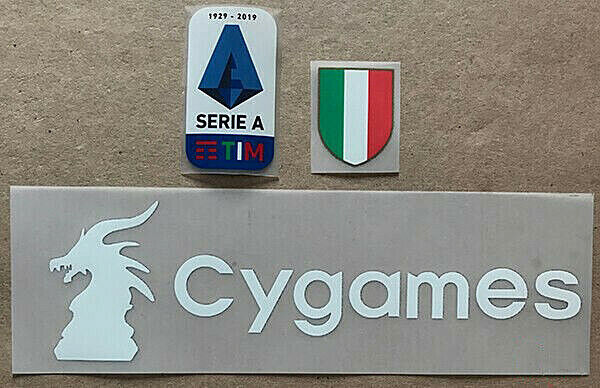2019-20 juven Serie A patch Silicone + Scudetto + Cygames sponsor | eBay