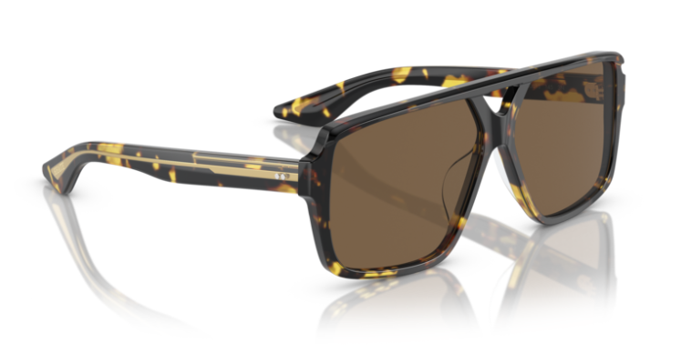 Pre-owned Oliver Peoples Oliver People 0ov5520su- 1977c 140773 -vintage Brown Rectangle Men's Sunglasses