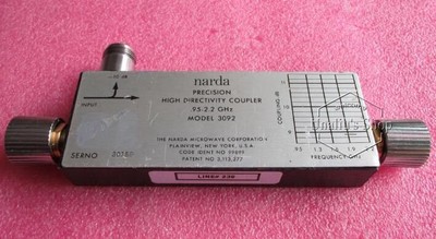 used Narda 3092 0.95-2.2GHz 10dB 7mm Broadband directional coupler