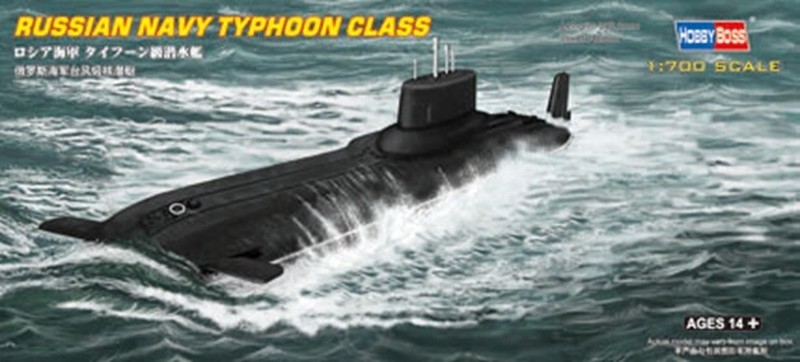 Hobby Boss  1/700 Russian Navy SSGN Typhoon Class Submarine