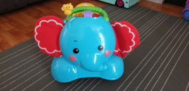 fisher price 3 in 1 bounce stride and ride elephant argos