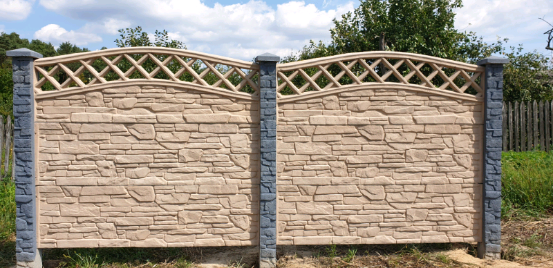 Decorative composite concrete fence panels,fencing,brick ...