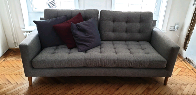 Nearly New Sofa John Lewis Draper Medium 2 Seater Sofa Light