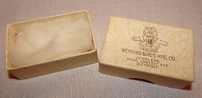 Weyhing Bros Mfg Co Jewelers Antique Box Detroit