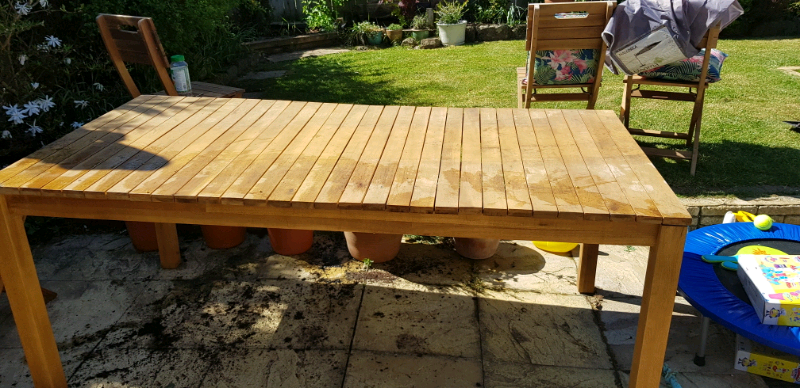 Garden Table and 6 folding chairs | in Yarm, County Durham | Gumtree
