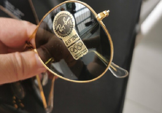 Pre-owned Ray Ban B&l Ray-ban Sunglasses Gold Aviator W0500 Authentic Old Stock 64 Mm Vintage In Gray