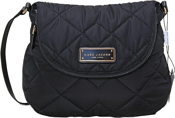 marc jacobs バック NWT Marc Jacobs Quilted Nylon Crossbody Bag in Black