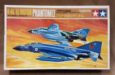 Tamiya 1/100 F-4k/M British Phantom II Airplane Model Kit  #1014