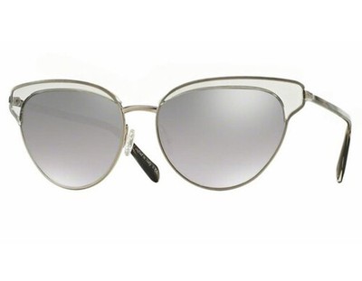 Pre-owned Oliver Peoples Josa 57-ov1187s-50636v Brushed Silver No Case Sunglasses