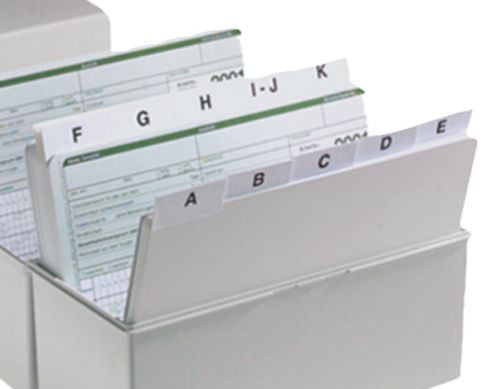 EICHNER A-Z Register A5 für Karteikästen Karteibox Karteikarten Karteikasten
