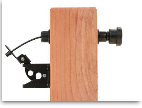 GH Gate Products EZGT001 Gate Latch Pull, Black, Adjustable