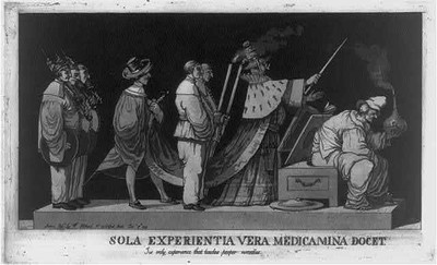 Sola experientia vera medicamina docet,Teaches Proper Remedies,1789,Cartoon