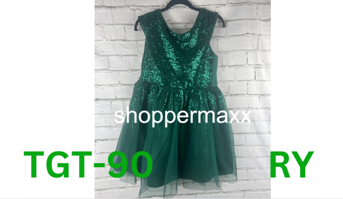 Girls' Cap Sleeve Sequin Dress - Cat & Jack Green, XXL