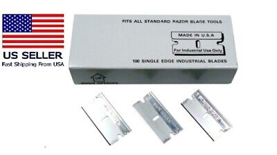 Single Edge Razor Blades  Made in U.S.A Box of 100 Pieces