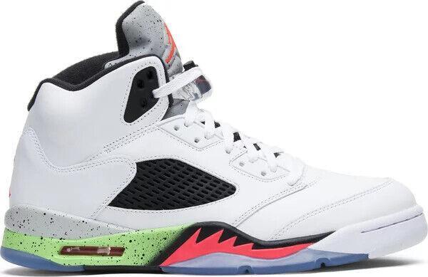 Мужские кроссовки Nike Jordan 5 Retro ядовито-зеленого цвета, размер 15, Новые 136027-115