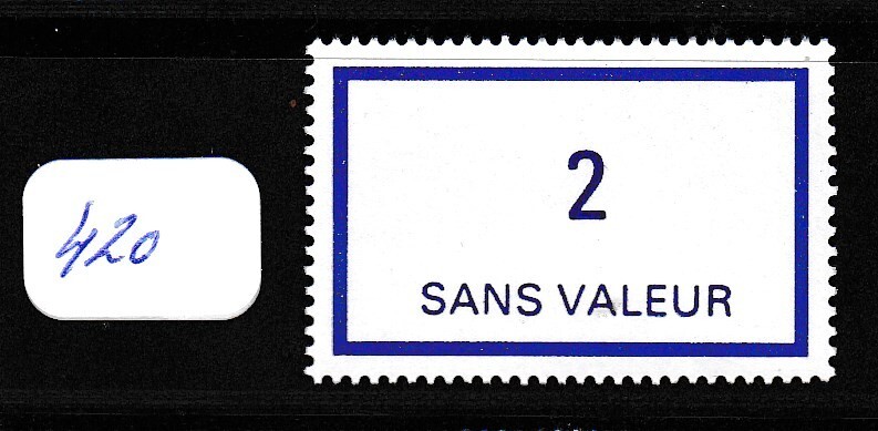 France 1954 Fictif NÂ° F215 2 Sans Valeur-N**.Tb-Voir Scan R/V-R546