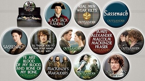 Outlander TV Series Metal Button Assortment of 12 Ata-Boy YOU CHOOSE BUTTON