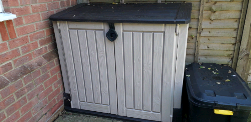 keter storage shed, grey, 140x192 cm - contemporary