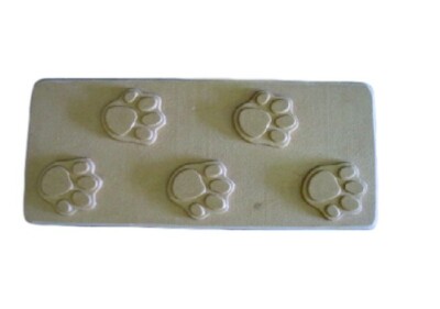 Paw Print Straight Border Edging Concrete Mold 5026 Moldcreations
