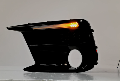 Switchback Sequential LED Fog Lights Cover Kit Bezel For Subaru WRX STi 2018-21