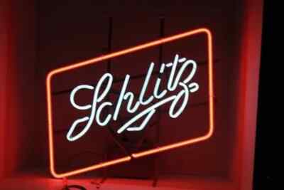 Cerveza Schlitz Beer 20''x16'' Neon Sign Lamp Light Bar Club Pub Room Artwork AM