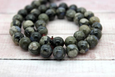 Que Sera Round Polished Round Gemstone Beads (4mm 6mm 8mm 10mm) - PG14