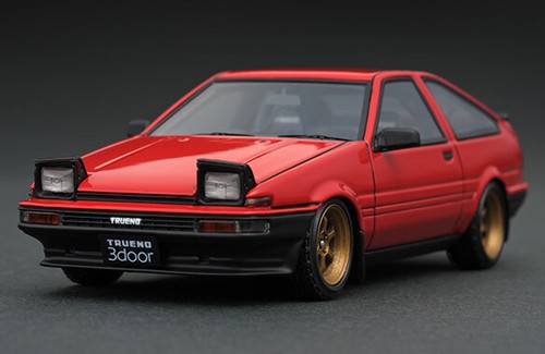 EBBRO 1/43 SPRINTER TRUENO AE86 GTV【RED】 🚘 1:43 Toyota Sprinter Trueno AE86 GTV - Ebbro Models Red