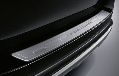 TOYOTA FORTUNER 2015-2024 GENUINE STAINLESS STEEL  REAR BUMPER STEP GUARD