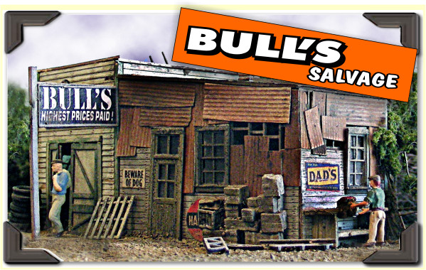 Bar Mills HO Scale 452  Bull's Salvage Building Kit