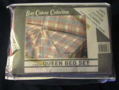 Hojas de Cama a Cuadros de Franela