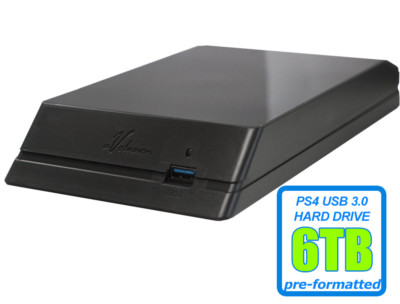 Avolusion (HDDGear) 6TB USB 3.0 External Hard Drive For PS4, PS4 Slim, PS4 Pro 