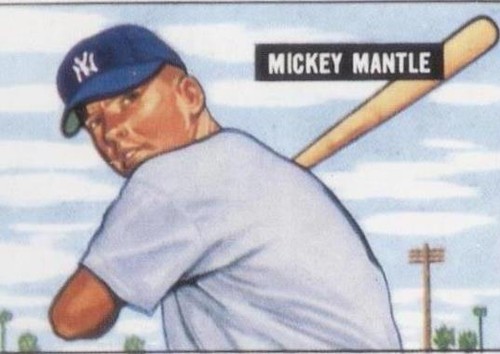 1986 C.C.C. 1951 Bowman Reprints - Mickey Mantle #253