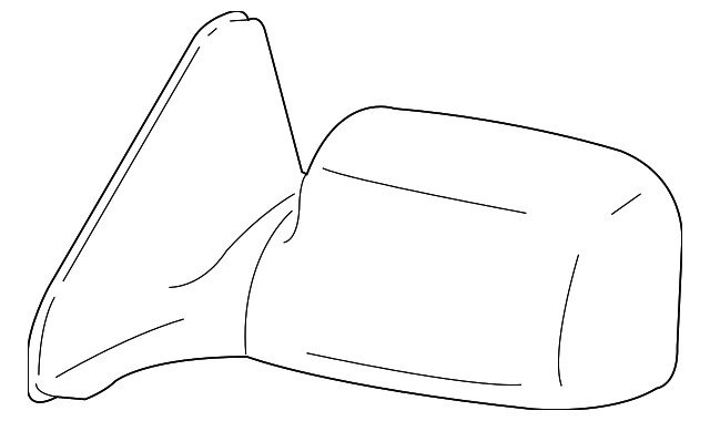 Genuine Passenger Side Exterior Door Mirror Cover 19331460