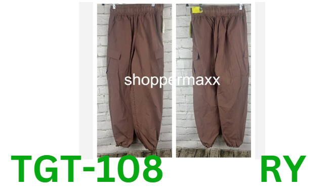 Women's High-Rise Cargo Parachute Pants - All In Motion, Brown, XS