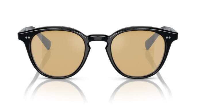 Pre-owned Oliver Peoples 0ov5454su Desmon Sun 10050f Black/mustard Mirrored Sunglasses In Orange
