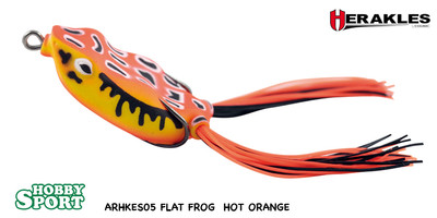FLAT FROG HERAKLES Col. ARHKES05 HOT ORANGE 7 GR RANA PER SPINNING BLACK BASS