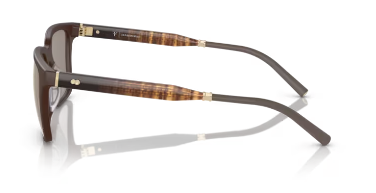 Pre-owned Oliver Peoples 0ov5553su Mr. Federer 70055a Umber/desert Mirrored Sunglasses