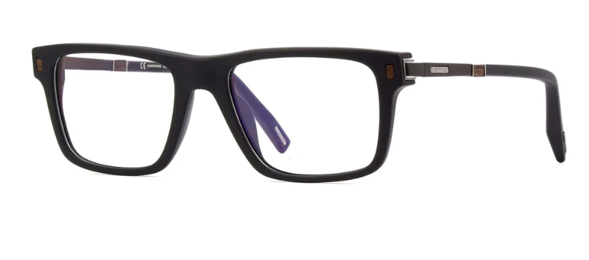 Pre-owned Chopard Eyeglasses  Vch313 0703 53 Black Optical Frame