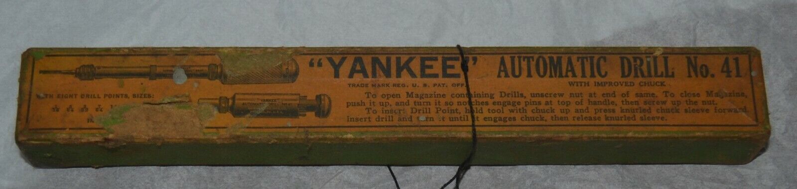 Yankee North Brothers No. 41 Hand Push Automatic Drill Box Only
