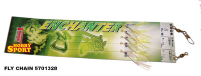 LENZA PICCOLA TRAINA 5 FLY CHAIN  AMO 8 FILO 0,35 ENCHANTER TAKE