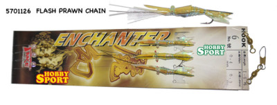 LENZA PICCOLA TRAINA 3 FLASH PRAWN CHAIN  AMO 6 FILO 0,40 ENCHANTER TAKE 5701126