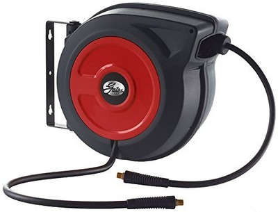 Gates Racing 91068 Multi-Functional Retractable Air Hose Reel &3/8 X50 Air Hose
