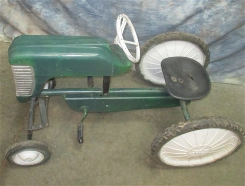 John Deere Pedal Car Oliver Tractor Power Steering Vintage Farm Ride On Toy