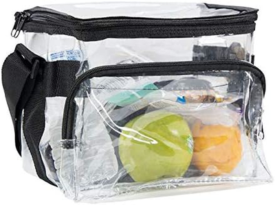 See Through Lunch Box With Adjustable Strap With Front