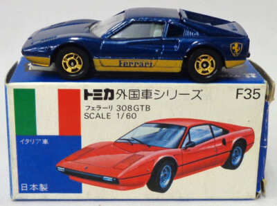 1/60 Ferrari 308GTB (Blue x Gold/Blue Box/Made in Japan 1/60 Ferrari 308GTB (Blue x Gold/Blue Box/Made in Japan