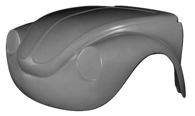 1971-1972 VolksWagon Super Beetle Stock One Piece Front End