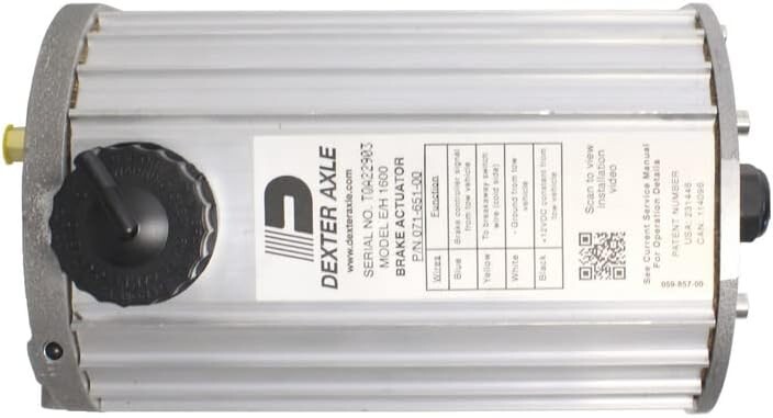 Dexter Electric/Hydraulic Brake actuator 1600 PSI Disc Brakes (K71-651-00)