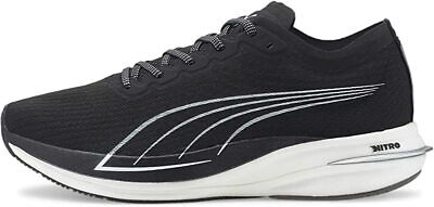 

Мужские кроссовки PUMA Deviate Nitro, черный/серебристый, 8 D, средний размер США, Black/silver