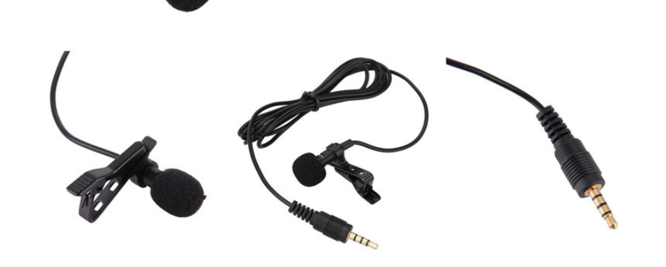 Clip-on Lapel Mini Lavalier Mic Microphone 3.5mm For Smart Phone PC Recording