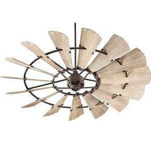 Quorum International Windmill Oiled Bronze 72 Inch Ceiling Fan